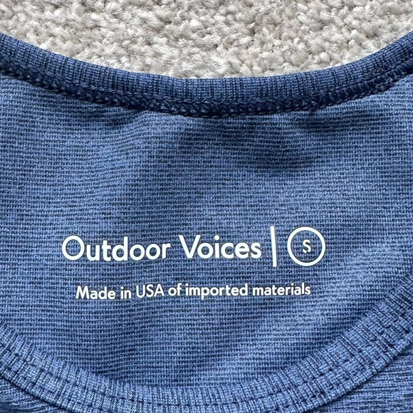 Outdoor Voices Womens Athena Tank Top Blue Size Small - Picture 3 of 6